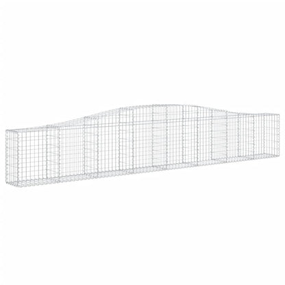 Cesti Gabbioni ad Arco 4 pz 400x30x60/80 cm Ferro Zincato