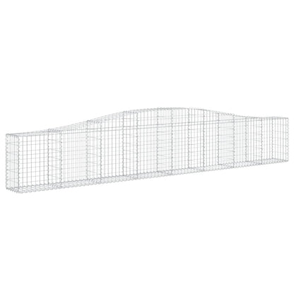 Cesti Gabbioni ad Arco 10 pz 400x30x60/80 cm Ferro Zincato