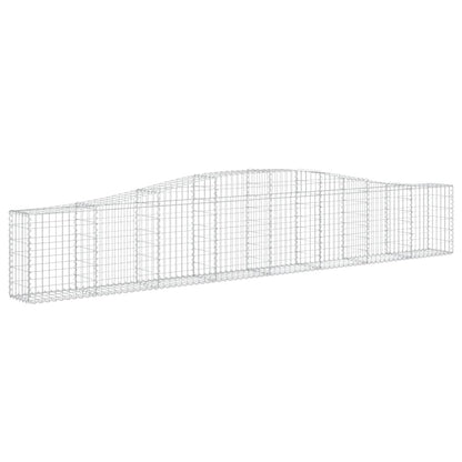 Cesti Gabbioni ad Arco 15 pz 400x30x60/80 cm Ferro Zincato