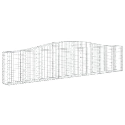 Cesti Gabbioni ad Arco 2 pz 400x30x80/100 cm Ferro Zincato