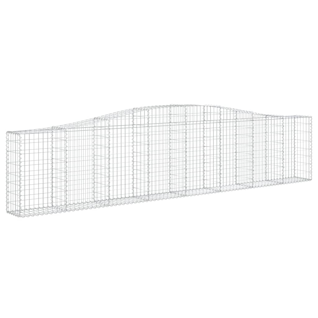 Cesti Gabbioni ad Arco 3 pz 400x30x80/100 cm Ferro Zincato
