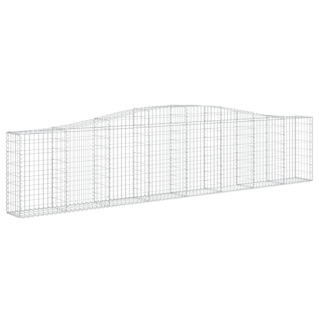 Cesti Gabbioni ad Arco 4 pz 400x30x80/100 cm Ferro Zincato