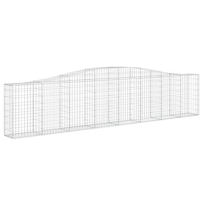 Cesti Gabbioni ad Arco 6 pz 400x30x80/100 cm Ferro Zincato