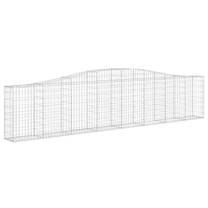 Cesti Gabbioni ad Arco 7 pz 400x30x80/100 cm Ferro Zincato