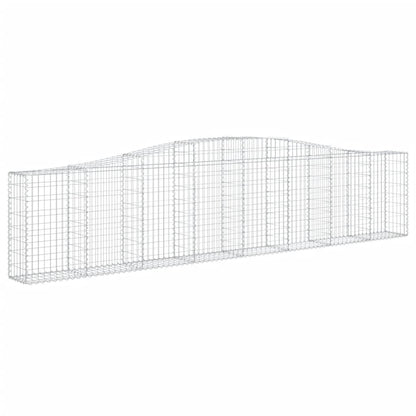 Cesti Gabbioni ad Arco 15 pz 400x30x80/100 cm Ferro Zincato
