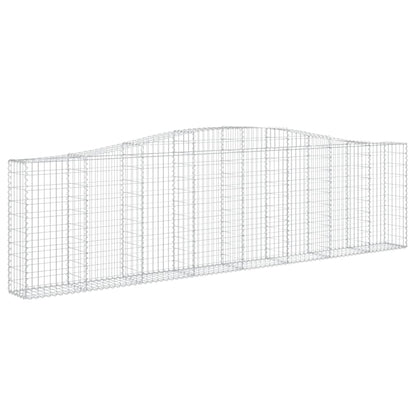 Cesti Gabbioni ad Arco 10 pz 400x30x100/120 cm Ferro Zincato