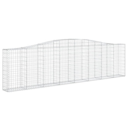 Cesti Gabbioni ad Arco 25 pz 400x30x100/120 cm Ferro Zincato