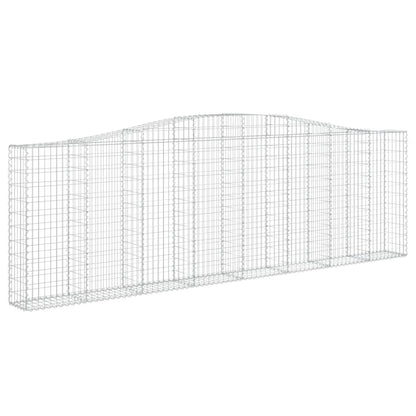 Cesti Gabbioni ad Arco 9 pz 400x30x120/140 cm Ferro Zincato