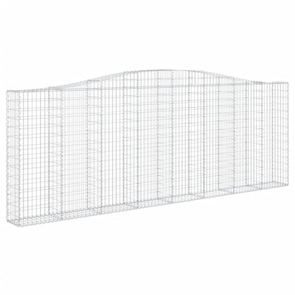 Cesti Gabbioni ad Arco 10 pz 400x30x140/160 cm Ferro Zincato