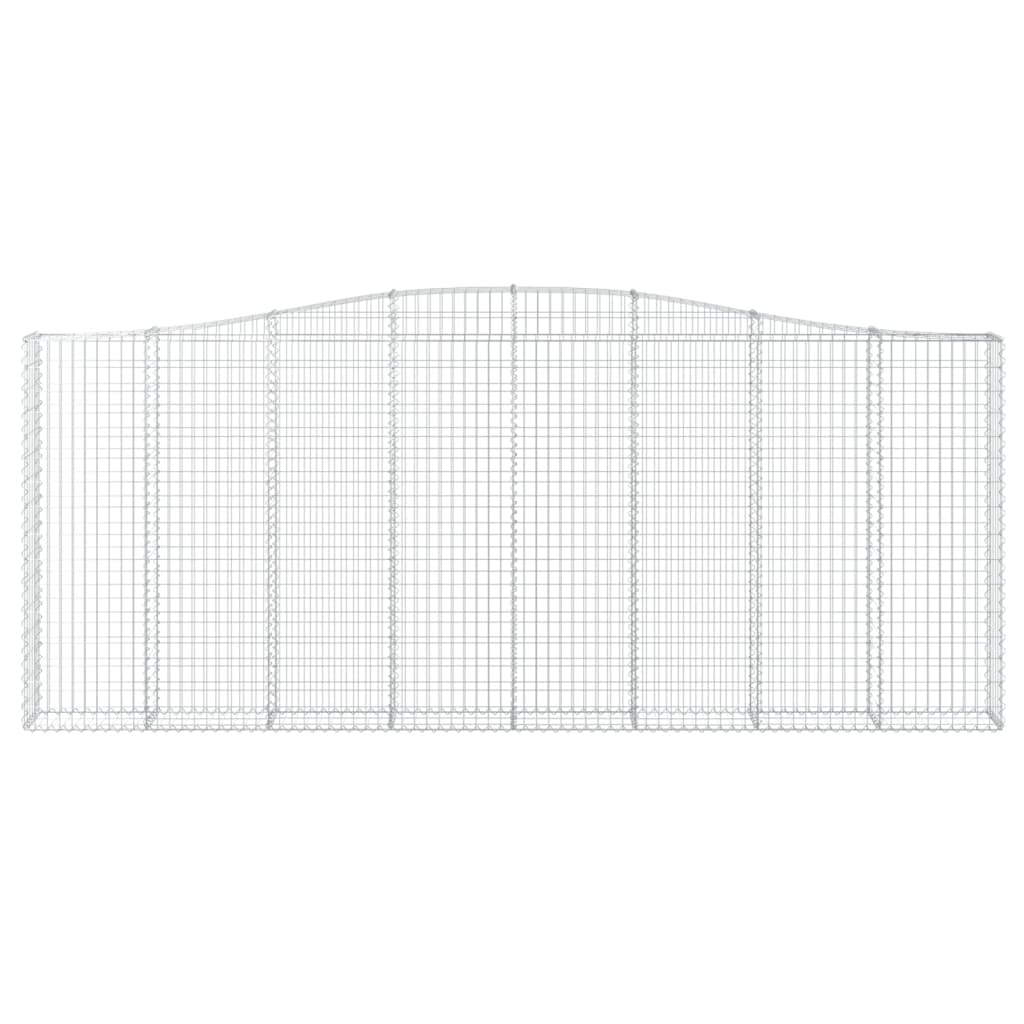 Cesti Gabbioni ad Arco 15 pz 400x30x160/180 cm Ferro Zincato