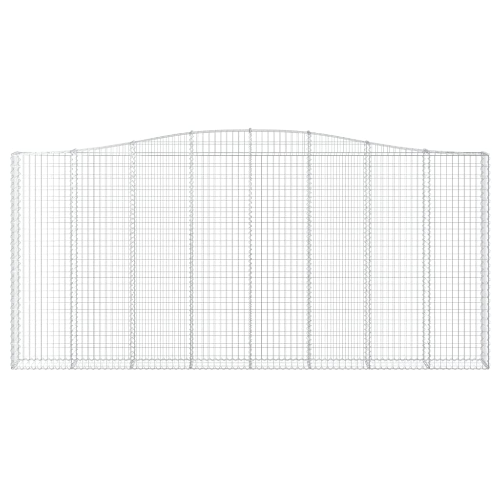 Cesti Gabbioni ad Arco 20 pz 400x30x180/200 cm Ferro Zincato