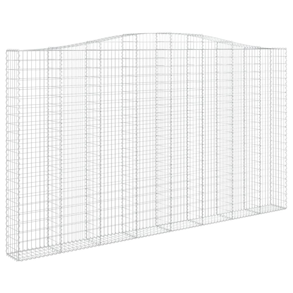 Cesti Gabbioni ad Arco 5 pz 400x30x220/240 cm Ferro Zincato