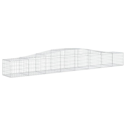 Cesti Gabbioni ad Arco 2 pz 400x50x40/60 cm Ferro Zincato