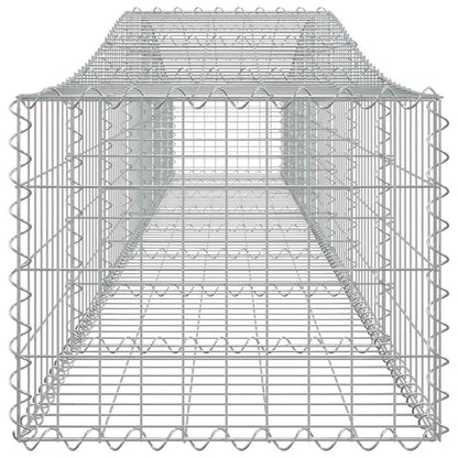 Cesti Gabbioni ad Arco 3 pz 400x50x40/60 cm Ferro Zincato