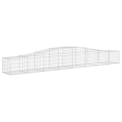 Cesti Gabbioni ad Arco 4 pz 400x50x40/60 cm Ferro Zincato