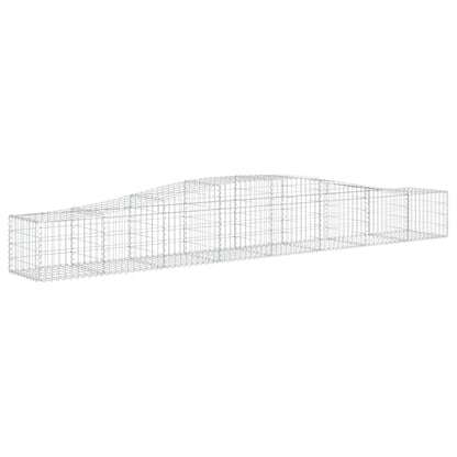 Cesti Gabbioni ad Arco 8 pz 400x50x40/60 cm Ferro Zincato