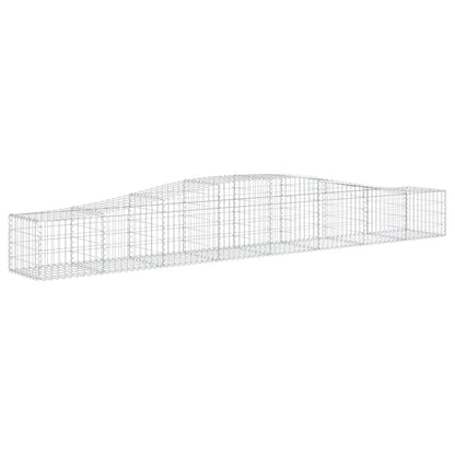 Cesti Gabbioni ad Arco 10 pz 400x50x40/60 cm Ferro Zincato