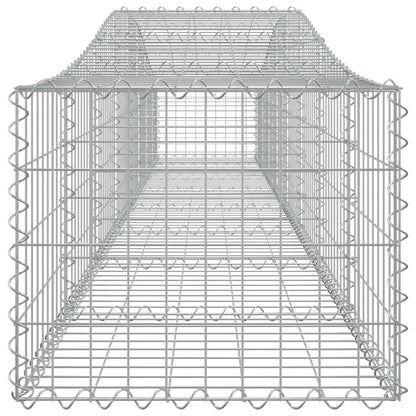 Cesti Gabbioni ad Arco 10 pz 400x50x40/60 cm Ferro Zincato
