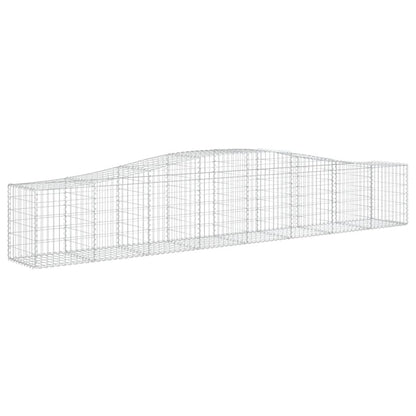 Cesti Gabbioni ad Arco 2 pz 400x50x60/80 cm Ferro Zincato