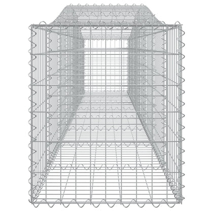 Cesti Gabbioni ad Arco 6 pz 400x50x60/80 cm Ferro Zincato