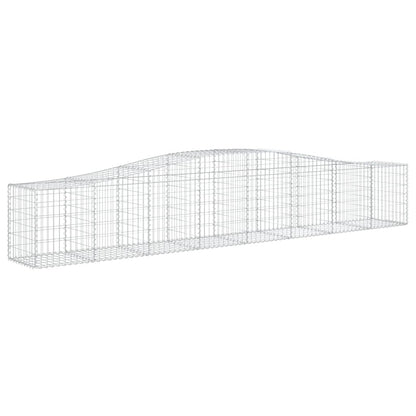 Cesti Gabbioni ad Arco 7 pz 400x50x60/80 cm Ferro Zincato