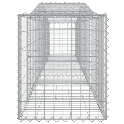 Cesti Gabbioni ad Arco 9 pz 400x50x60/80 cm Ferro Zincato