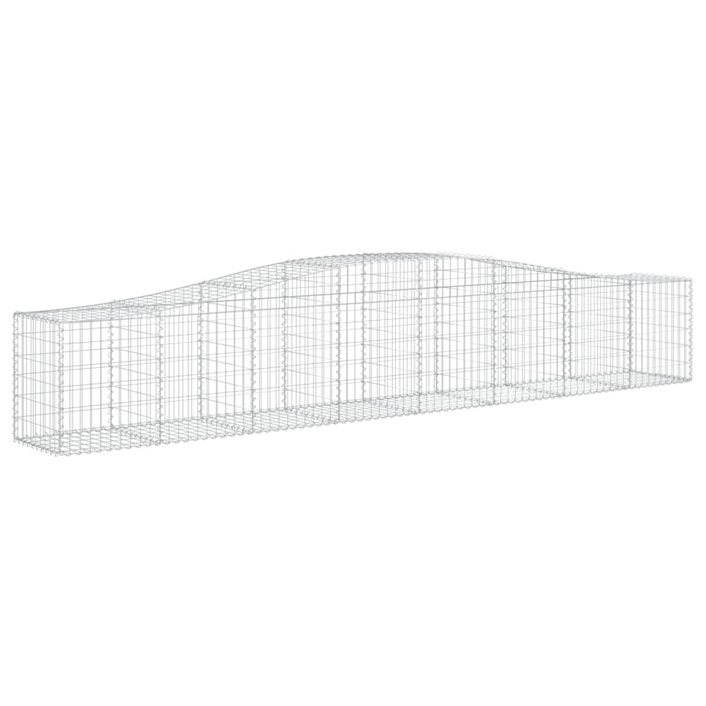 Cesti Gabbioni ad Arco 20 pz 400x50x60/80 cm Ferro Zincato