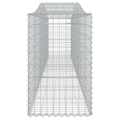 Cesti Gabbioni ad Arco 5 pz 400x50x80/100 cm Ferro Zincato