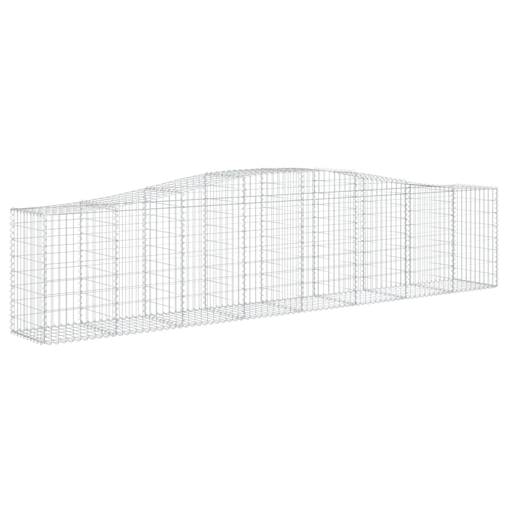 Cesti Gabbioni ad Arco 6 pz 400x50x80/100 cm Ferro Zincato