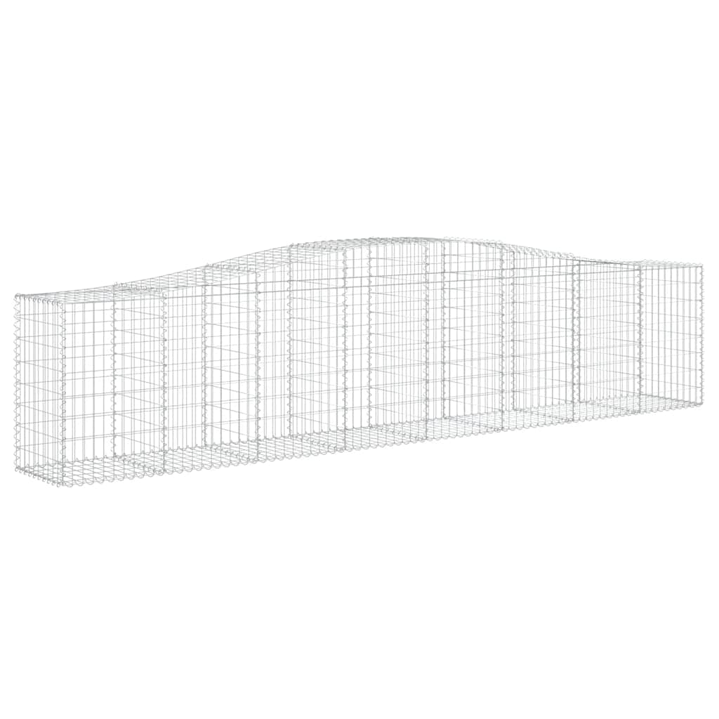 Cesti Gabbioni ad Arco 7 pz 400x50x80/100 cm Ferro Zincato