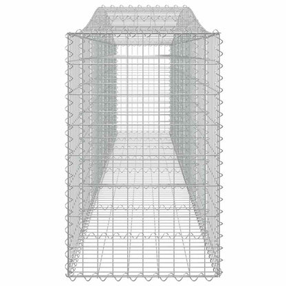 Cesti Gabbioni ad Arco 7 pz 400x50x80/100 cm Ferro Zincato