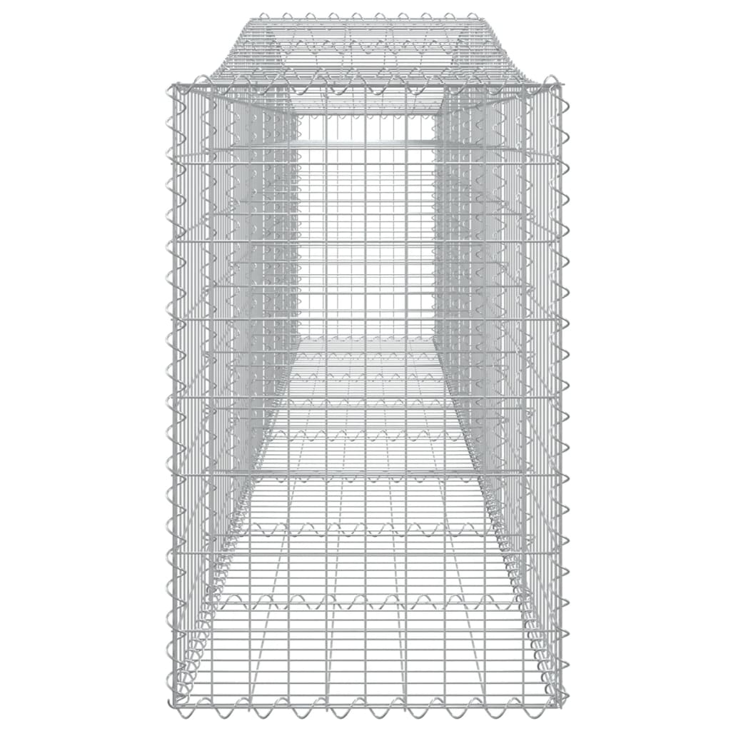 Cesti Gabbioni ad Arco 10 pz 400x50x80/100 cm Ferro Zincato