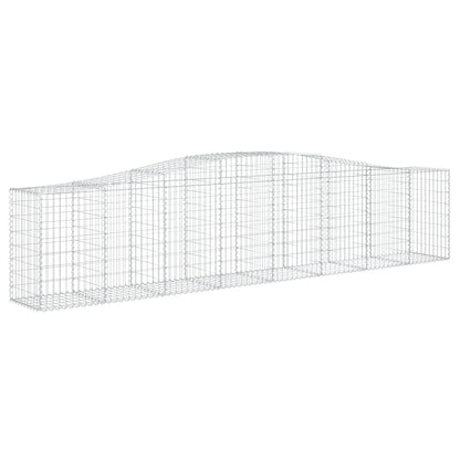 Cesti Gabbioni ad Arco 15 pz 400x50x80/100 cm Ferro Zincato