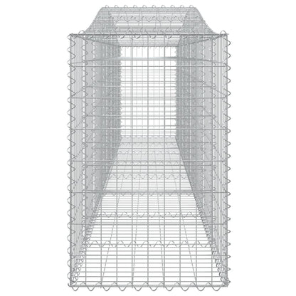 Cesti Gabbioni ad Arco 20 pz 400x50x80/100 cm Ferro Zincato