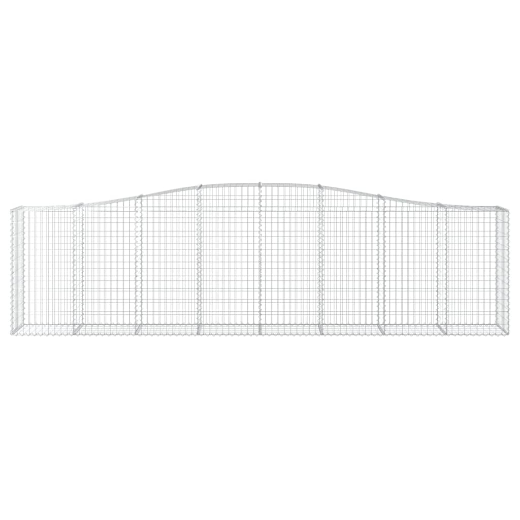 Cesti Gabbioni ad Arco 2 pz 400x50x100/120 cm Ferro Zincato