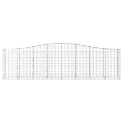 Cesti Gabbioni ad Arco 2 pz 400x50x100/120 cm Ferro Zincato