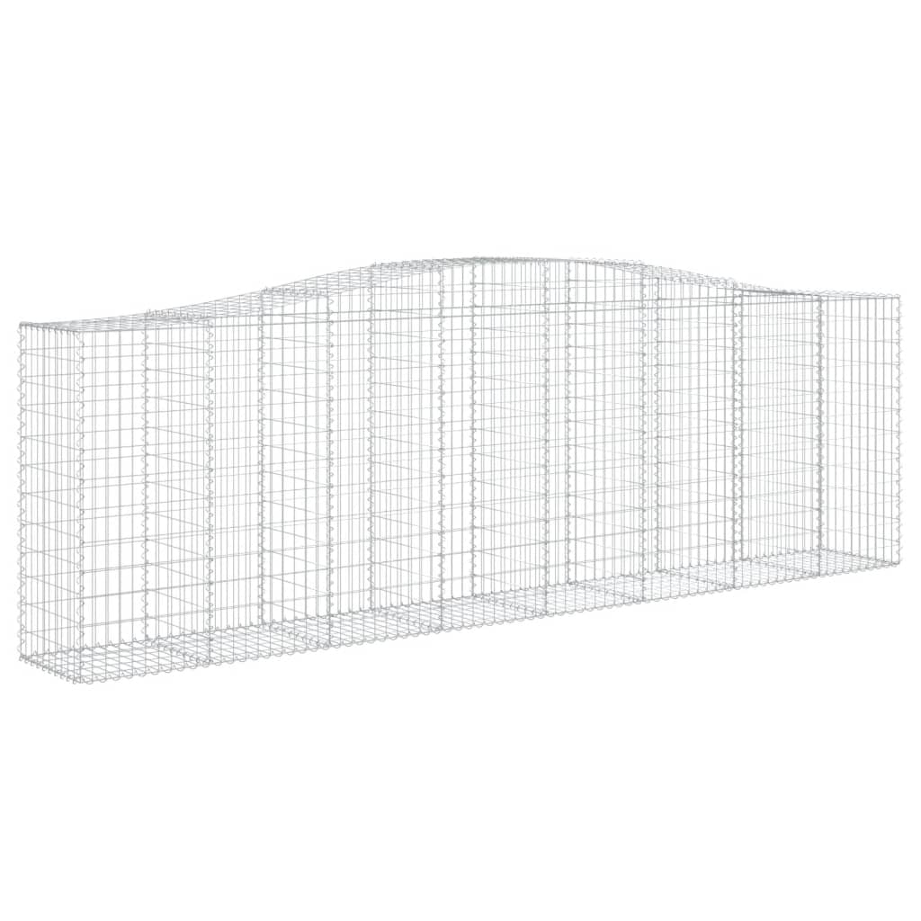 Cesti Gabbioni ad Arco 2 pz 400x50x120/140 cm Ferro Zincato