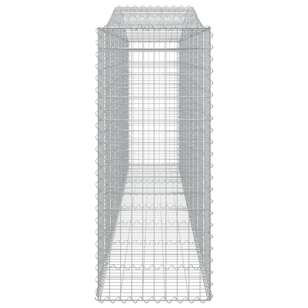 Cesti Gabbioni ad Arco 6 pz 400x50x120/140 cm Ferro Zincato