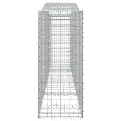 Cesti Gabbioni ad Arco 6 pz 400x50x120/140 cm Ferro Zincato