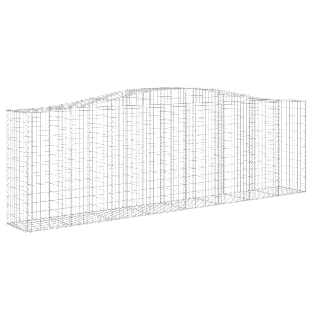 Cesti Gabbioni ad Arco 7 pz 400x50x120/140 cm Ferro Zincato