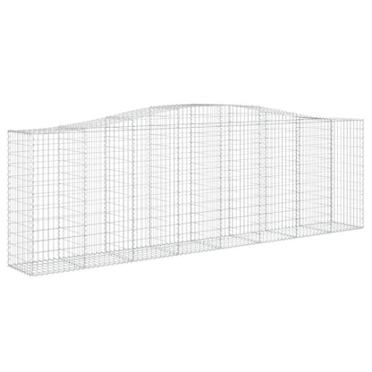 Cesti Gabbioni ad Arco 10 pz 400x50x120/140 cm Ferro Zincato