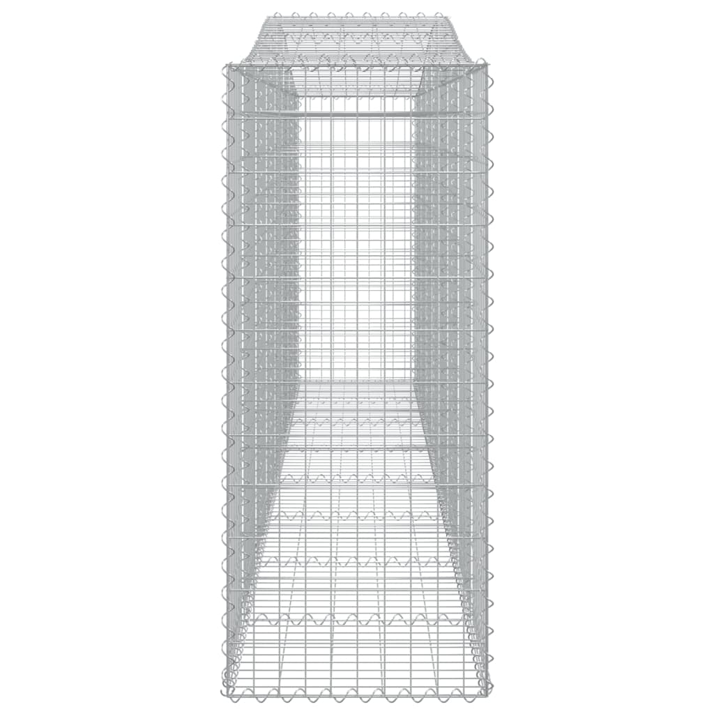 Cesti Gabbioni ad Arco 15 pz 400x50x120/140 cm Ferro Zincato