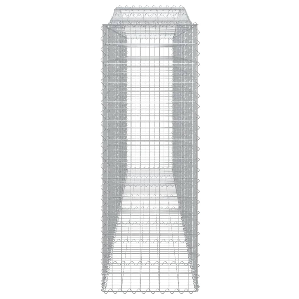 Cesti Gabbioni ad Arco 2 pz 400x50x140/160 cm Ferro Zincato