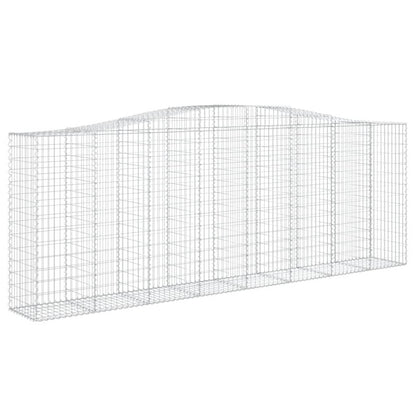 Cesti Gabbioni ad Arco 9 pz 400x50x140/160 cm Ferro Zincato
