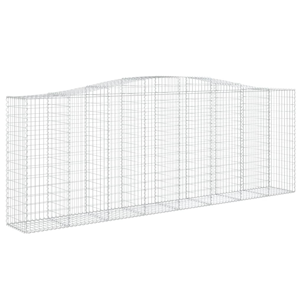 Cesti Gabbioni ad Arco 10 pz 400x50x140/160 cm Ferro Zincato