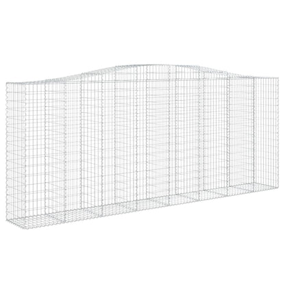 Cesti Gabbioni ad Arco 3 pz 400x50x160/180 cm Ferro Zincato