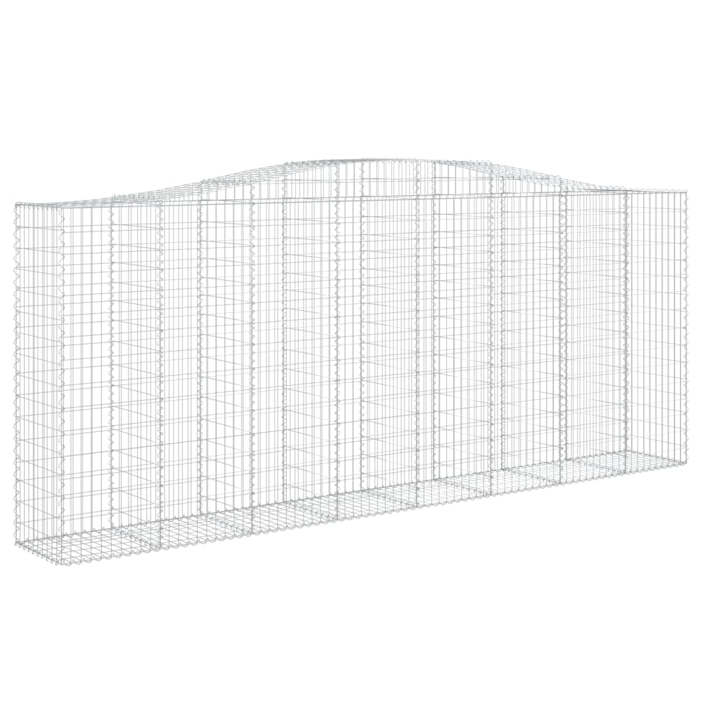 Cesti Gabbioni ad Arco 6 pz 400x50x160/180 cm Ferro Zincato