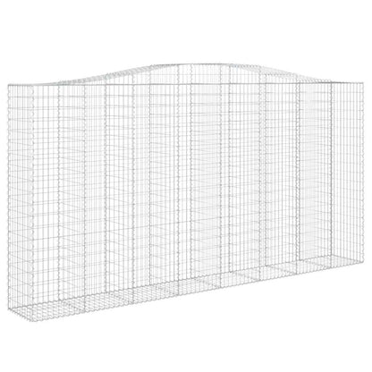Cesti Gabbioni ad Arco 3 pz 400x50x200/220 cm Ferro Zincato