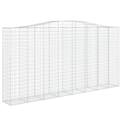 Cesti Gabbioni ad Arco 4 pz 400x50x200/220 cm Ferro Zincato