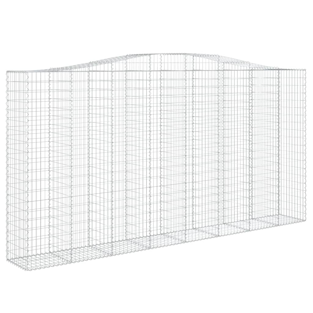 Cesti Gabbioni ad Arco 5 pz 400x50x200/220 cm Ferro Zincato